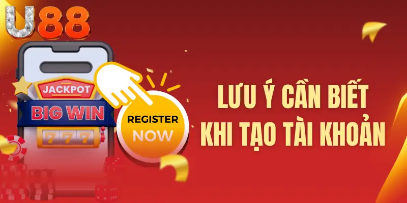 Lưu ý cần biết khi tạo tài khoản